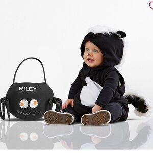 Pottery barn kids skunk costume- 0-6M